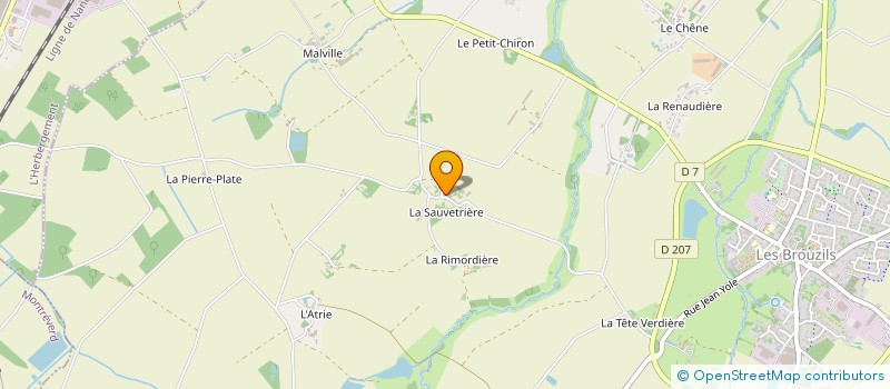 localisation de l'entreprise MONSIEUR DANIEL ROCHETEAU à LES BROUZILS