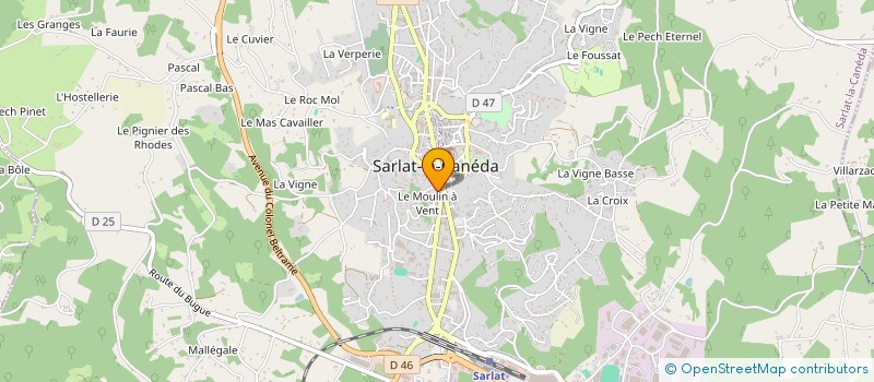 localisation de l'entreprise MONSIEUR DANIEL RODRIGUES à SARLAT-LA-CANEDA