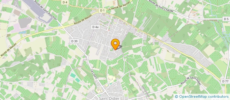 localisation de l'entreprise MONSIEUR DANIEL RODRIGUEZ  SAINT-DIDIER