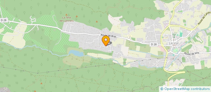 localisation de l'entreprise MONSIEUR DANIEL ROGER  LE VAL