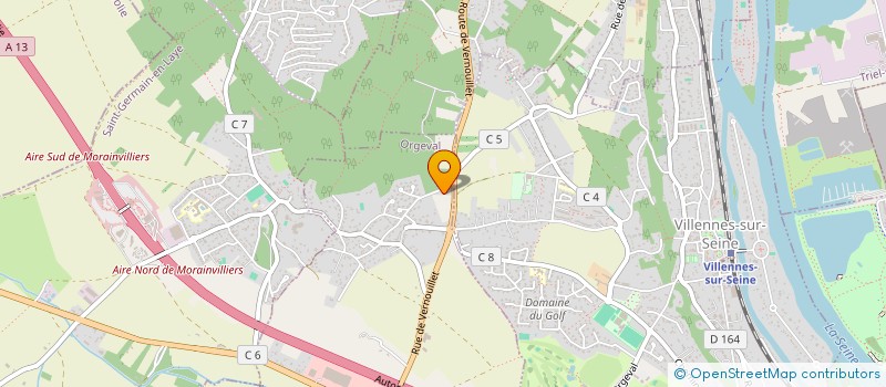 localisation de l'entreprise MONSIEUR DANIEL ROGER  ORGEVAL