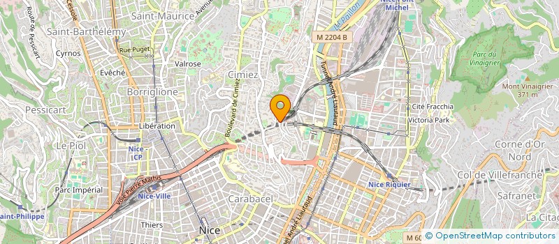 localisation de l'entreprise MONSIEUR DANIEL-ROMAIN BLANC  NICE