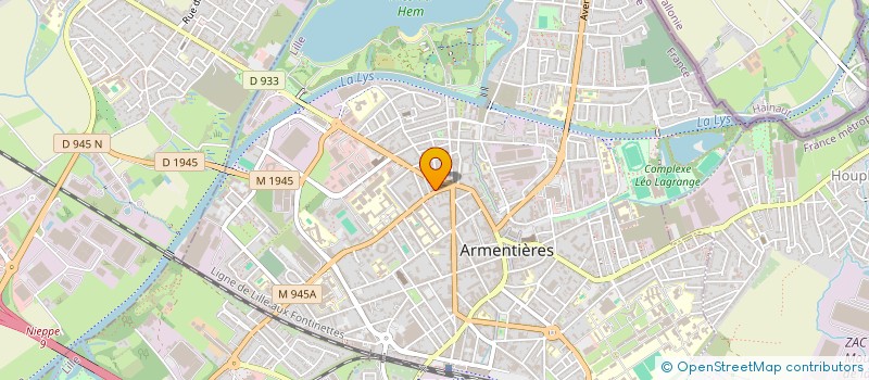 localisation de l'entreprise MONSIEUR DANIEL ROMPTEAU  ARMENTIERES