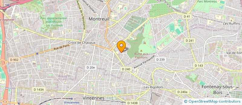localisation de l'entreprise MONSIEUR DANIEL ROSAS FREITAS à MONTREUIL