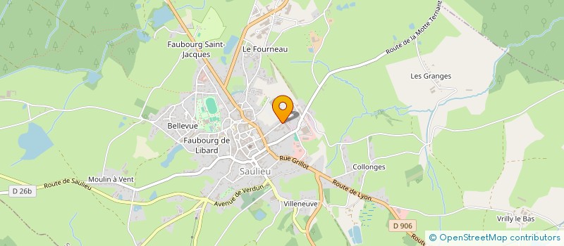 localisation de l'entreprise MONSIEUR DANIEL ROSE à SAULIEU