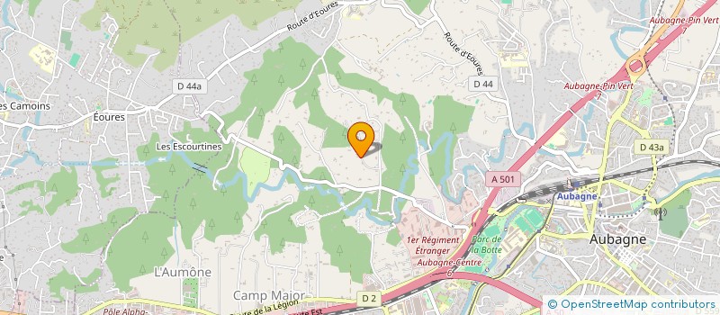 localisation de l'entreprise MONSIEUR DANIEL ROSSETTI  AUBAGNE