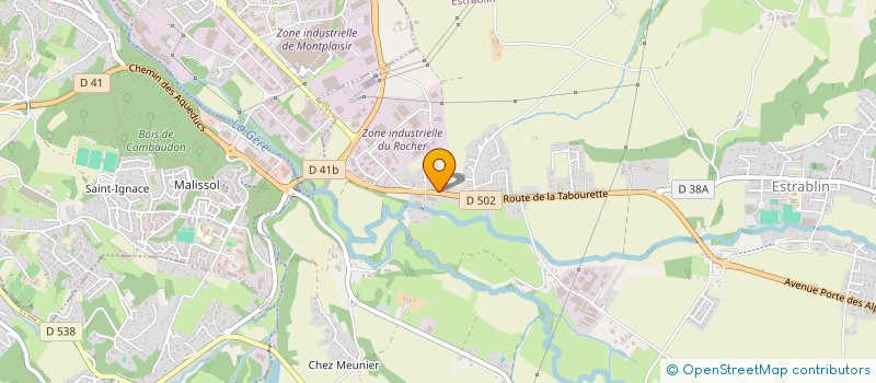 localisation de l'entreprise MONSIEUR DANIEL ROSTAING  ESTRABLIN