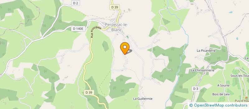 localisation de l'entreprise MONSIEUR DANIEL ROUBERTIE  LOUIGNAC