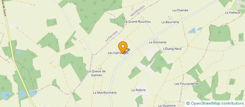 localisation de l'entreprise MONSIEUR DANIEL ROUELLE  SAINT-LAURENT-EN-GATINES