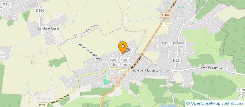 localisation de l'entreprise MONSIEUR DANIEL ROUET  SAINT-PIERRE-DES-FLEURS