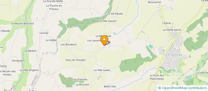 localisation de l'entreprise MONSIEUR DANIEL ROUILLE à LE MENE