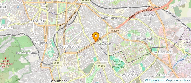 localisation de l'entreprise MONSIEUR DANIEL ROURE  CLERMONT-FERRAND