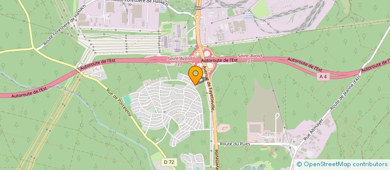 localisation de l'entreprise MONSIEUR DANIEL ROUSEAU  SAINT-AVOLD