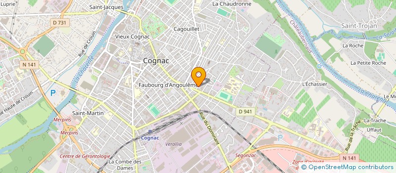 localisation de l'entreprise MONSIEUR DANIEL ROUSSE à COGNAC