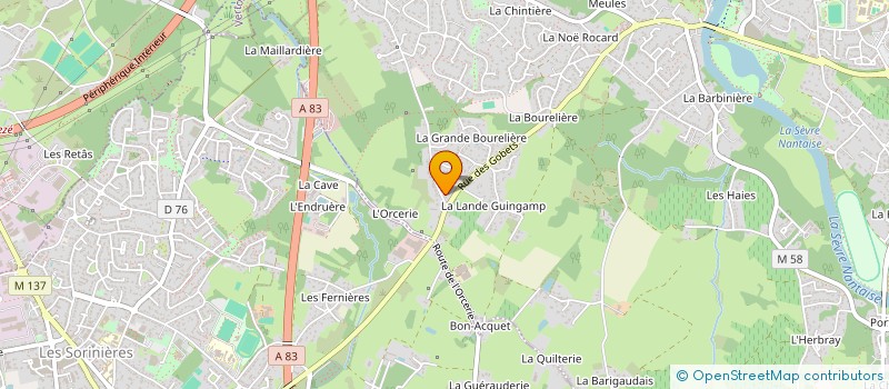 localisation de l'entreprise MONSIEUR DANIEL ROUSSEAU  VERTOU