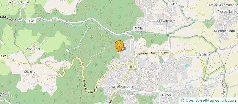 localisation de l'entreprise MONSIEUR DANIEL ROUSSET  CHATEL-GUYON