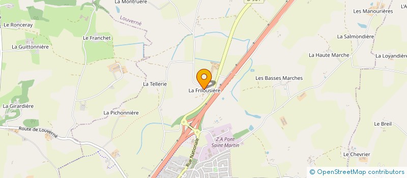 localisation de l'entreprise MONSIEUR DANIEL RUBILLARD à LOUVERNE