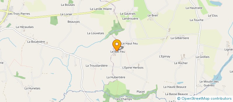 localisation de l'entreprise MONSIEUR DANIEL RUFFAULT  SAINT-HILAIRE-DES-LANDES