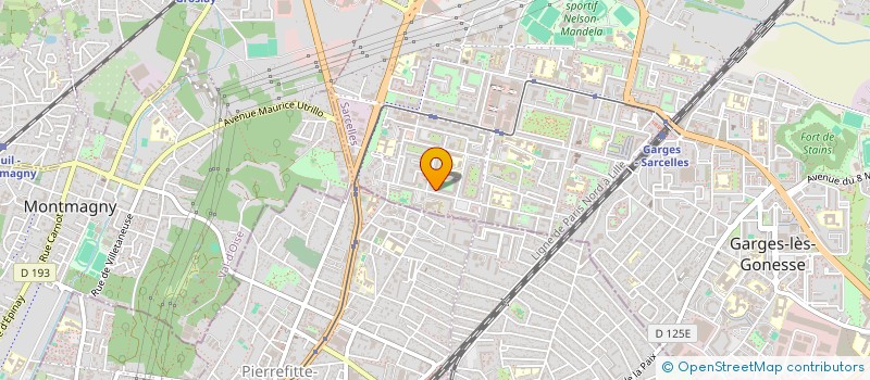 localisation de l'entreprise MONSIEUR DANIEL RYDULESCU  SARCELLES