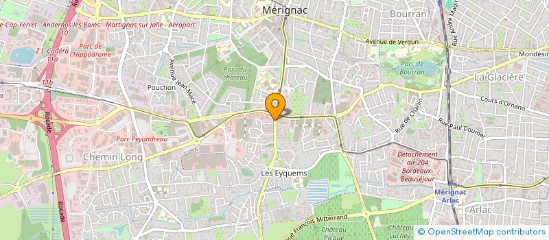 localisation de l'entreprise MONSIEUR DANIEL SABOIE  MERIGNAC