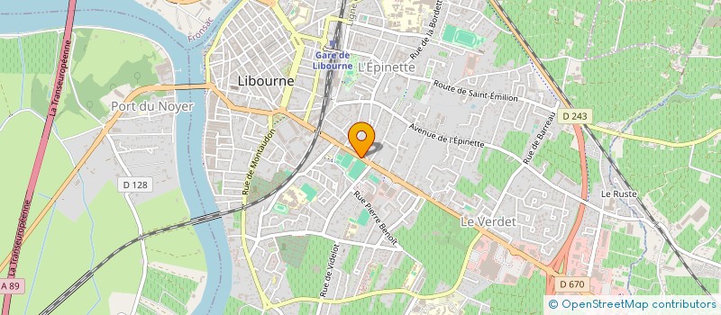 localisation de l'entreprise MONSIEUR DANIEL SABOURDY  LIBOURNE