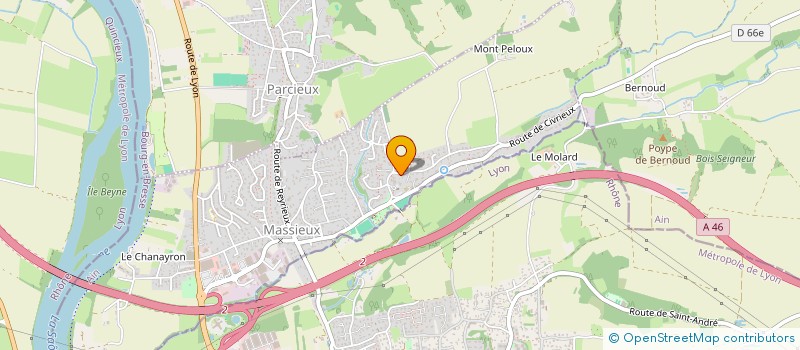 localisation de l'entreprise MONSIEUR DANIEL SACCO  MASSIEUX