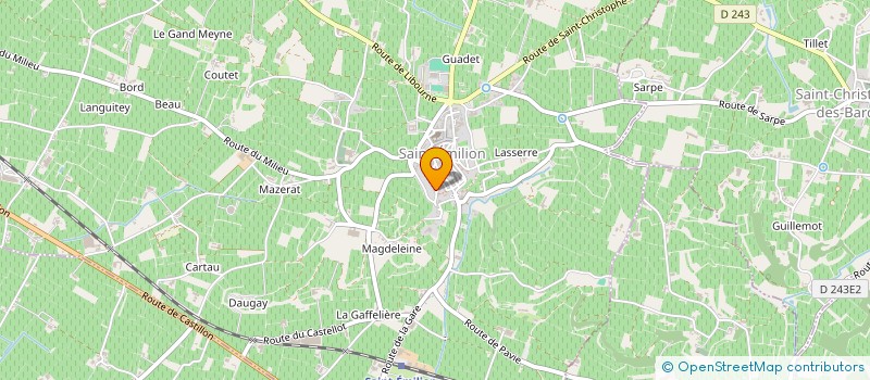 localisation de l'entreprise MONSIEUR DANIEL SACHTLEBEN  SAINT-EMILION