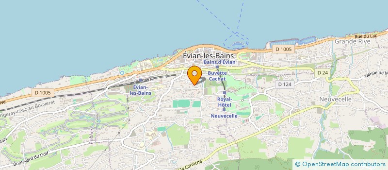 localisation de l'entreprise MONSIEUR DANIEL SAIANI  EVIAN-LES-BAINS