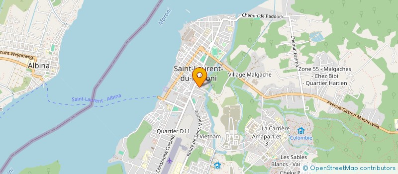 localisation de l'entreprise MONSIEUR DANIEL SAITI à SAINT-LAURENT-DU-MARONI