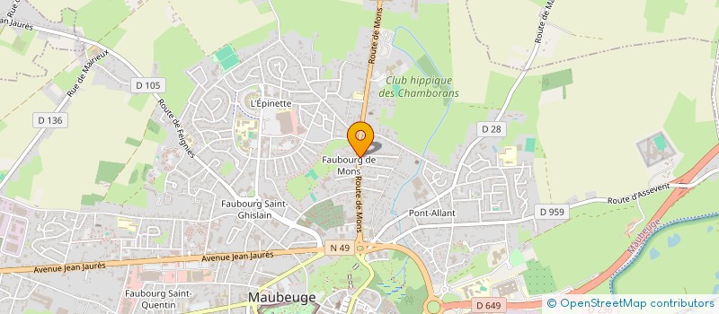 localisation de l'entreprise MONSIEUR DANIEL SALOME à MAUBEUGE