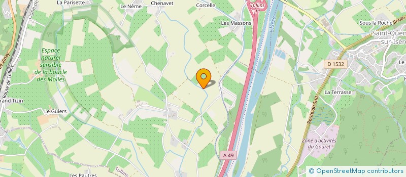 localisation de l'entreprise MONSIEUR DANIEL SALVI  TULLINS