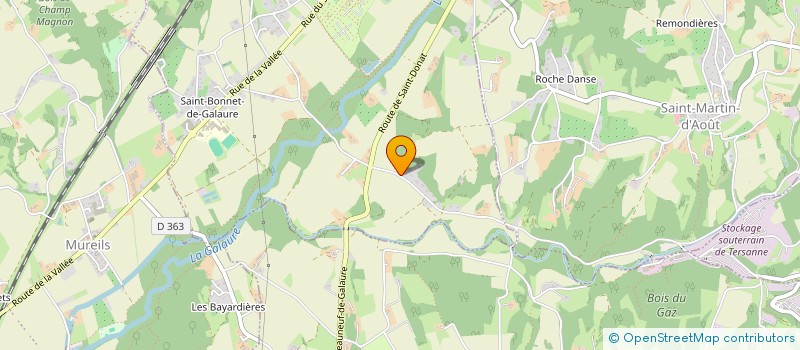 localisation de l'entreprise MONSIEUR DANIEL SAN BARTOLOME SARREY  CHATEAUNEUF-DE-GALAURE