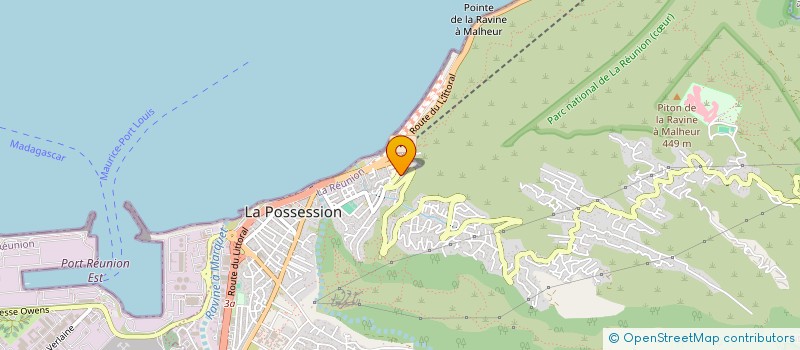 localisation de l'entreprise MONSIEUR DANIEL SANTONI  LA POSSESSION