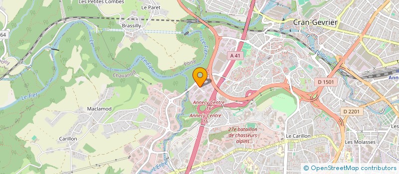 localisation de l'entreprise MONSIEUR DANIEL SAULNIER  ANNECY