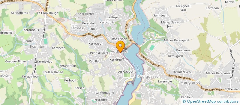 localisation de l'entreprise MONSIEUR DANIEL SAULNIER à AUDIERNE
