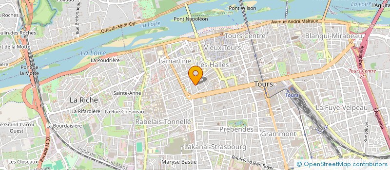 localisation de l'entreprise MONSIEUR DANIEL SAULNIER  TOURS