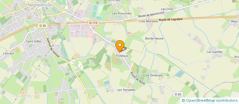 localisation de l'entreprise MONSIEUR DANIEL SAUVAGE à NEGREPELISSE