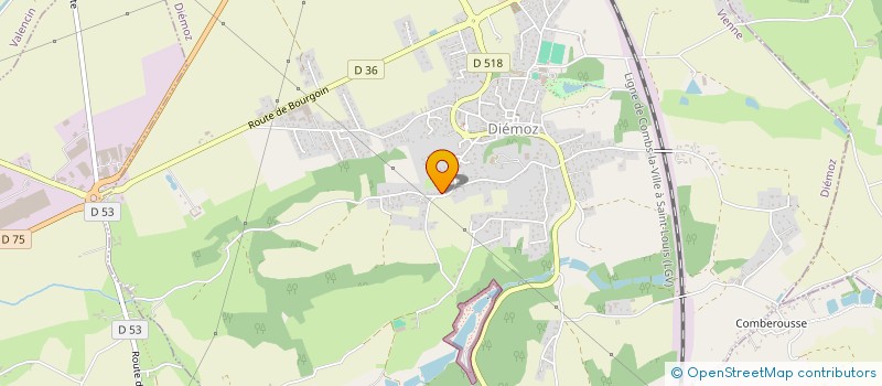 localisation de l'entreprise MONSIEUR DANIEL SAUVAGEON  DIEMOZ