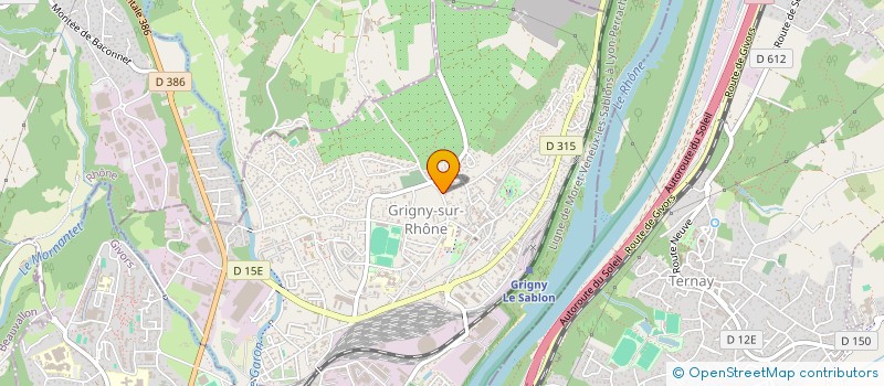 localisation de l'entreprise MONSIEUR DANIEL SAUVANT  GRIGNY