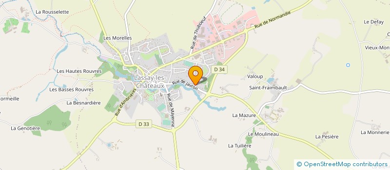 localisation de l'entreprise MONSIEUR DANIEL SAVARY  LASSAY-LES-CHATEAUX