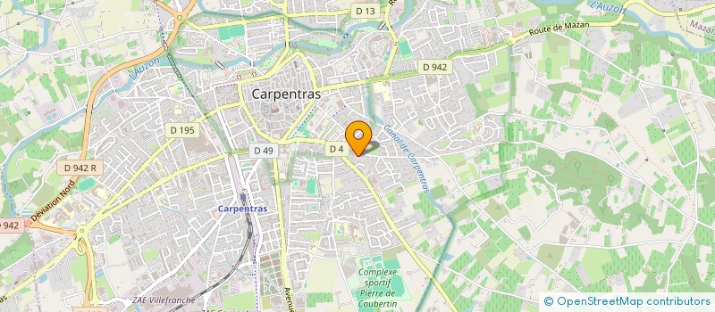 localisation de l'entreprise MONSIEUR DANIEL SAVELLI  CARPENTRAS