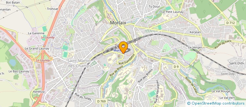 localisation de l'entreprise MONSIEUR DANIEL SAVIDAN à MORLAIX