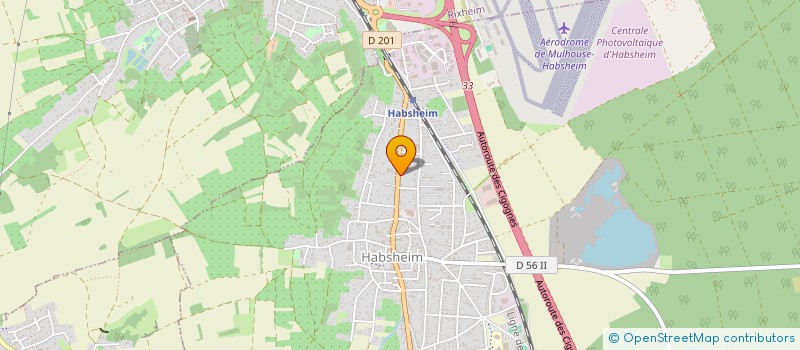 localisation de l'entreprise MONSIEUR DANIEL SCHERRER  HABSHEIM