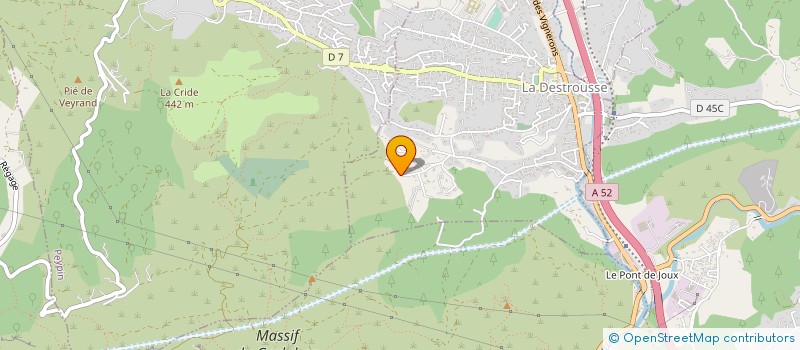 localisation de l'entreprise MONSIEUR DANIEL SCHMITT  LA DESTROUSSE