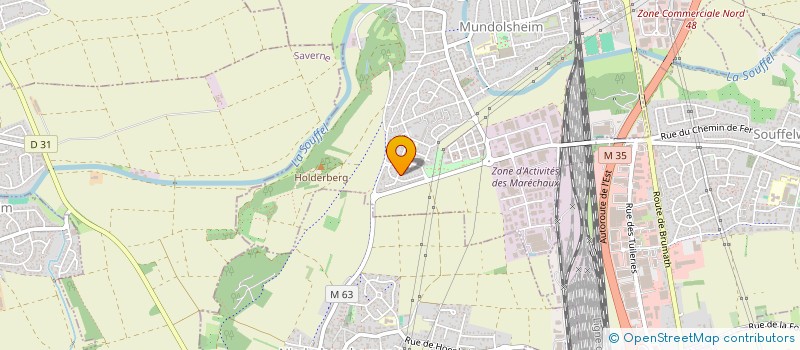 localisation de l'entreprise MONSIEUR DANIEL SCHMITT  MUNDOLSHEIM