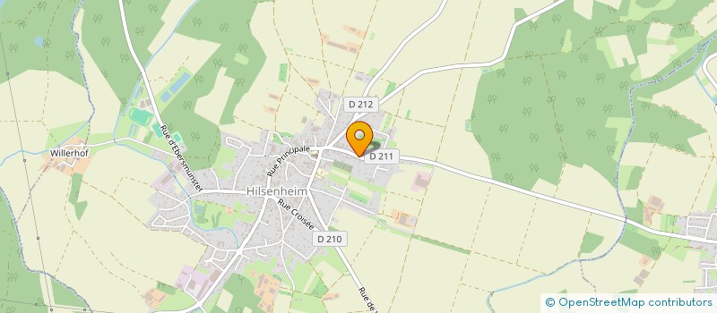 localisation de l'entreprise MONSIEUR DANIEL SCHMITT  HILSENHEIM