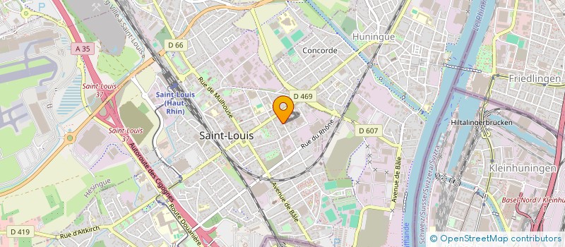 localisation de l'entreprise MONSIEUR DANIEL SCHURCH à SAINT-LOUIS