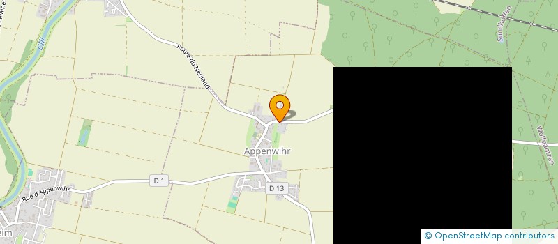 localisation de l'entreprise MONSIEUR DANIEL SCHWINDENHAMMER  APPENWIHR
