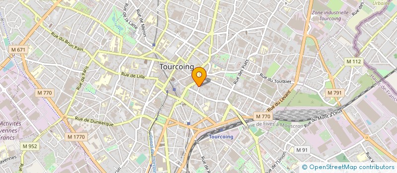 localisation de l'entreprise MONSIEUR DANIEL SCRITTE à TOURCOING