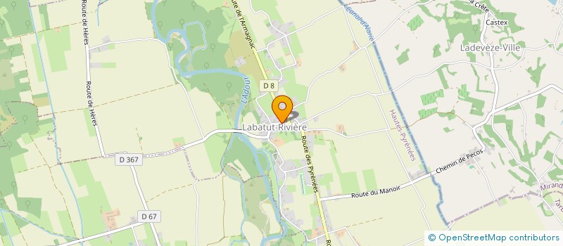 localisation de l'entreprise MONSIEUR DANIEL SEBIH  LABATUT-RIVIERE